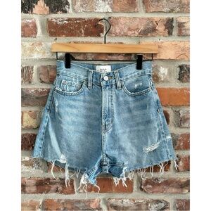 BDG Urban Outfitters A-Line Jean Shorts Cut Off High Rise, 25